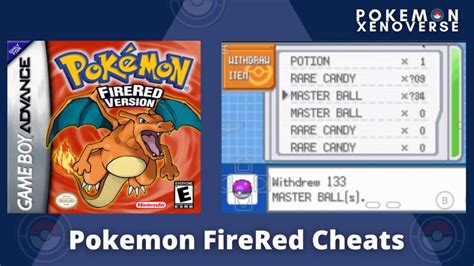 gameshark codes pokemon fire red